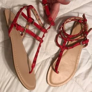 Studded Gladiator Sandals